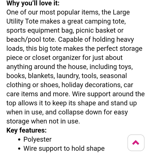 Thirty One large utility tote - Picture 2 of 2